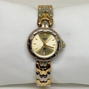 Relic wet vintage women’s date watch silver gold tone 26mm up to 7.5” running